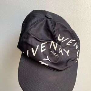 Givenchy Black and White Logo Cap-used